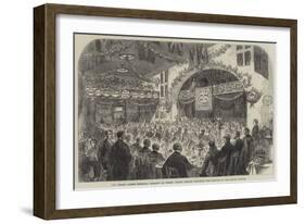 The Welsh Albert Memorial Banquet at Tenby, Prince Arthur Proposing the Health of the Welsh People-null-Framed Giclee Print