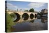 The Welsh Bridge over River Severn, Shrewsbury, Shropshire, England, United Kingdom, Europe-Stuart Black-Stretched Canvas