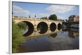 The Welsh Bridge over River Severn, Shrewsbury, Shropshire, England, United Kingdom, Europe-Stuart Black-Framed Photographic Print