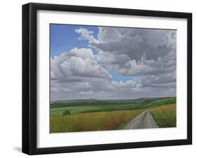 The Wessex Ridgeway Path Above Urchfont 2, 2009-Peter Breeden-Framed Giclee Print