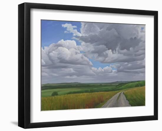 The Wessex Ridgeway Path Above Urchfont 2, 2009-Peter Breeden-Framed Giclee Print