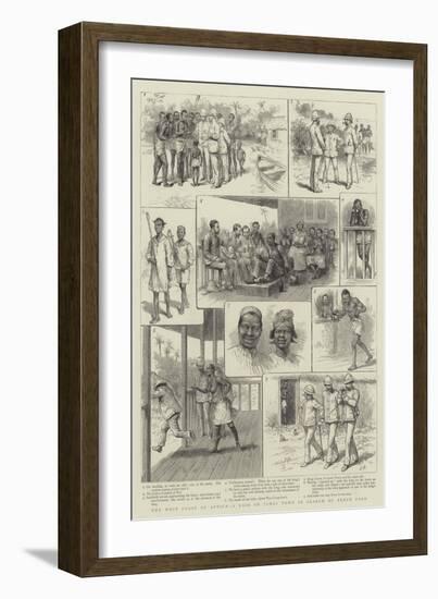 The West Coast of Africa, a Raid on James Town in Search of Fresh Food-Godefroy Durand-Framed Giclee Print