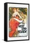 The West End Review-Alphonse Mucha-Framed Stretched Canvas