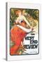 The West End Review-Alphonse Mucha-Stretched Canvas