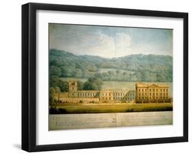 The West Front of Chatsworth House-Sir Jeffry Wyatville-Framed Giclee Print