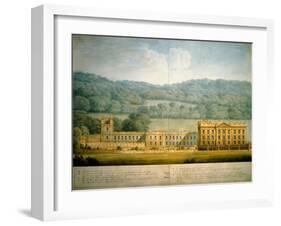 The West Front of Chatsworth House-Sir Jeffry Wyatville-Framed Giclee Print