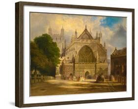 The West Front of Exeter Cathedral, C.1860-F. J. Corri-Framed Giclee Print