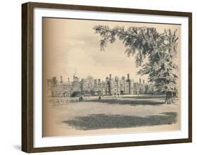 The West Front of Hampton Court Palace, 1902-Thomas Robert Way-Framed Giclee Print