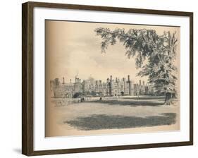 The West Front of Hampton Court Palace, 1902-Thomas Robert Way-Framed Giclee Print