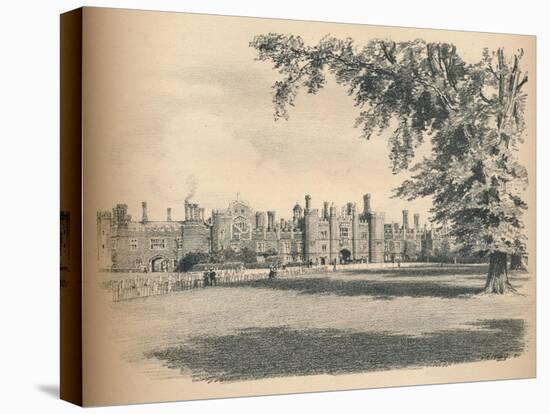 The West Front of Hampton Court Palace, 1902-Thomas Robert Way-Stretched Canvas