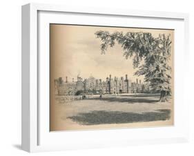 The West Front of Hampton Court Palace, 1902-Thomas Robert Way-Framed Giclee Print