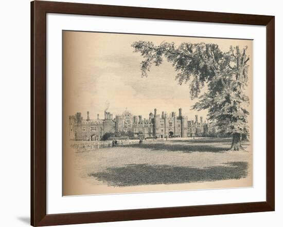 The West Front of Hampton Court Palace, 1902-Thomas Robert Way-Framed Giclee Print