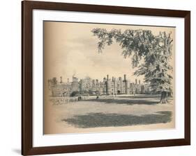 The West Front of Hampton Court Palace, 1902-Thomas Robert Way-Framed Giclee Print