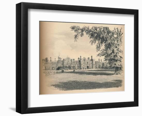 The West Front of Hampton Court Palace, 1902-Thomas Robert Way-Framed Giclee Print