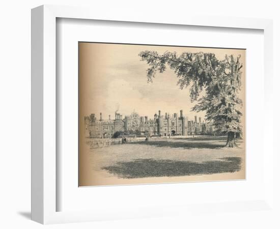 The West Front of Hampton Court Palace, 1902-Thomas Robert Way-Framed Giclee Print