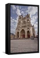 The West Front of Notre Dame D'Amiens Cathedral-Julian Elliott-Framed Stretched Canvas