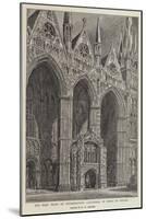 The West Front of Peterborough Cathedral in Need of Repair-Henry William Brewer-Mounted Giclee Print