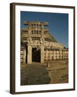 The West Gate, Torana, Great Stupa, Sanchi, Unesco World Heritage Site, Madhya Pradesh, India-Robert Harding-Framed Photographic Print