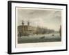 The West India Docks in the Great Age of English Trade-Rowlandson & Pugin-Framed Art Print