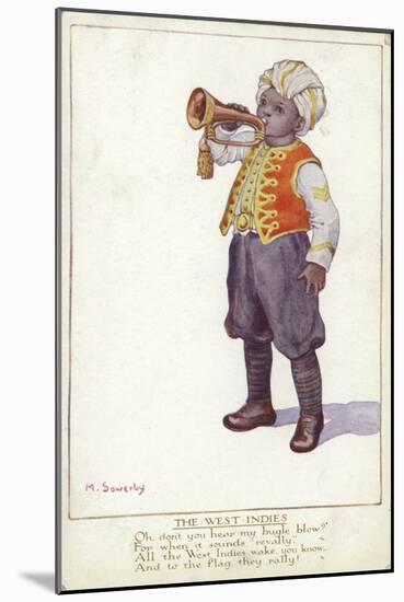 The West Indies, Boy with Trumpet-null-Mounted Giclee Print