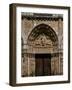 The West or Royal Portal, Center: Christ on the Book of Revelation, and Four Beasts, Around 1145-null-Framed Giclee Print