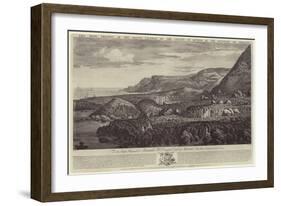 The West Prospect of the Giant's Causeway in the County of Antrim in the Kingdom of Ireland-John Drury-Framed Giclee Print