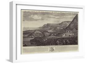 The West Prospect of the Giant's Causeway in the County of Antrim in the Kingdom of Ireland-John Drury-Framed Giclee Print