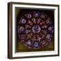 The West Rose Window, Depicting the Last Judgement-null-Framed Giclee Print