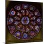 The West Rose Window, Depicting the Last Judgement-null-Mounted Giclee Print