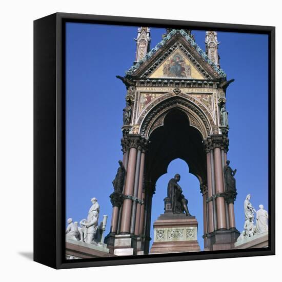 The West Side of the Albert Memorial, 19th Century-CM Dixon-Framed Stretched Canvas