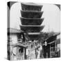 The West Side of the Five-Storey Yasaka Pagoda, Kyoto, Japan, 1904-Underwood & Underwood-Stretched Canvas