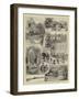 The West Wicklow Loyal Association, Sketches at Humewood Castle-null-Framed Giclee Print