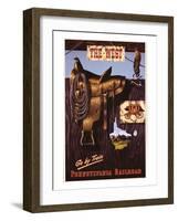 The West-null-Framed Art Print