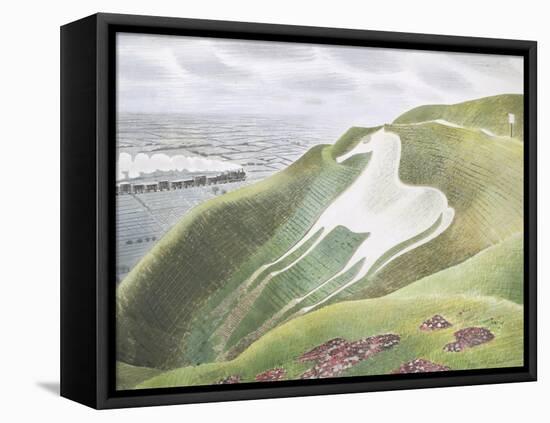 The Westbury Horse-Eric Ravilious-Framed Stretched Canvas