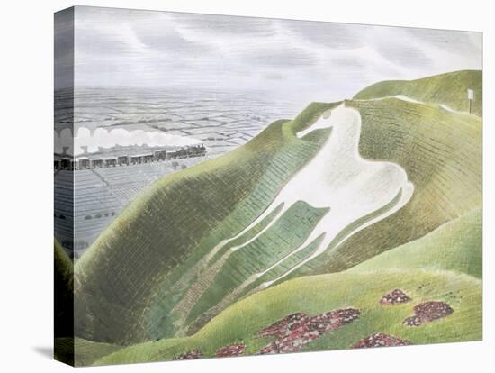 The Westbury Horse-Eric Ravilious-Stretched Canvas