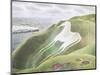 The Westbury Horse-Eric Ravilious-Mounted Premium Giclee Print