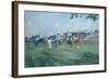 The Westchester Cup, Played at the Hurlingham Club, June 1936-Gilbert Holiday-Framed Giclee Print