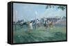 The Westchester Cup, Played at the Hurlingham Club, June 1936-Gilbert Holiday-Framed Stretched Canvas