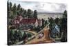 The Western Farmer's Home, 1871-Currier & Ives-Stretched Canvas