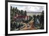 The Western Farmer's Home, 1871-Currier & Ives-Framed Giclee Print