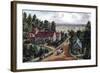 The Western Farmer's Home, 1871-Currier & Ives-Framed Giclee Print