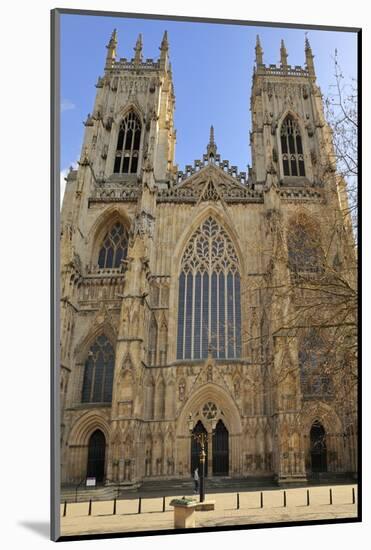 The Western Front of York Minster-Peter Richardson-Mounted Photographic Print