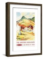 The Western Highlands, Poster Advertising British Railways, 1955-null-Framed Giclee Print