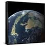 The Western Interior Seaway as Seen 75 Million Years Ago from Earth Orbit-null-Framed Stretched Canvas