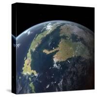 The Western Interior Seaway as Seen 75 Million Years Ago from Earth Orbit-null-Stretched Canvas