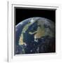 The Western Interior Seaway as Seen 75 Million Years Ago from Earth Orbit-null-Framed Art Print