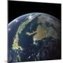 The Western Interior Seaway as Seen 75 Million Years Ago from Earth Orbit-null-Mounted Art Print