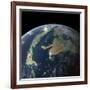 The Western Interior Seaway as Seen 75 Million Years Ago from Earth Orbit-null-Framed Art Print