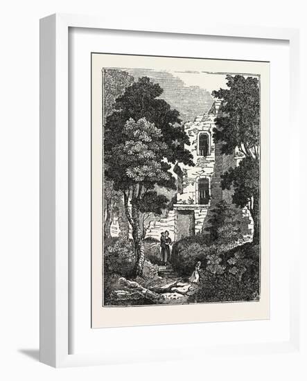 The Western Tower of Tutbury Castle, Tutbury, Staffordshire, England, Uk-null-Framed Giclee Print