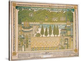 The Western Wall and its Surroundings, 1895-Shmuel Schulman-Stretched Canvas